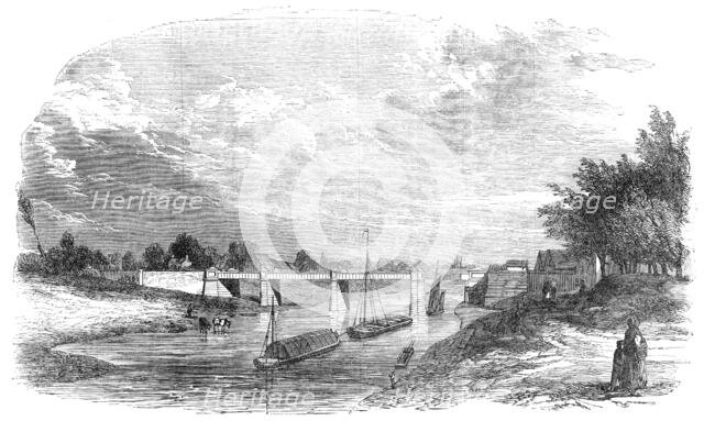 New Bridge over the Severn, at Upton, 1854. Creator: Unknown.