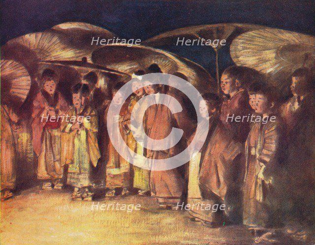 'A Street Scene, Kioto', c1887, (1901). Artist: Mortimer L Menpes.