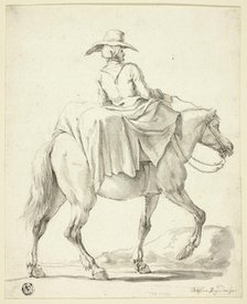 Market Woman on Horseback, n.d. Creator: Christian Rugendas.
