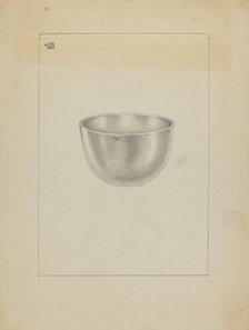 Silver Bowl, 1935/1942. Creator: Michael Fenga.