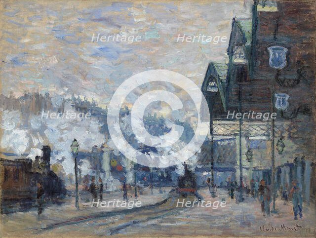 La Gare Saint-Lazare, vue extérieure , 1877. Creator: Monet, Claude (1840-1926).