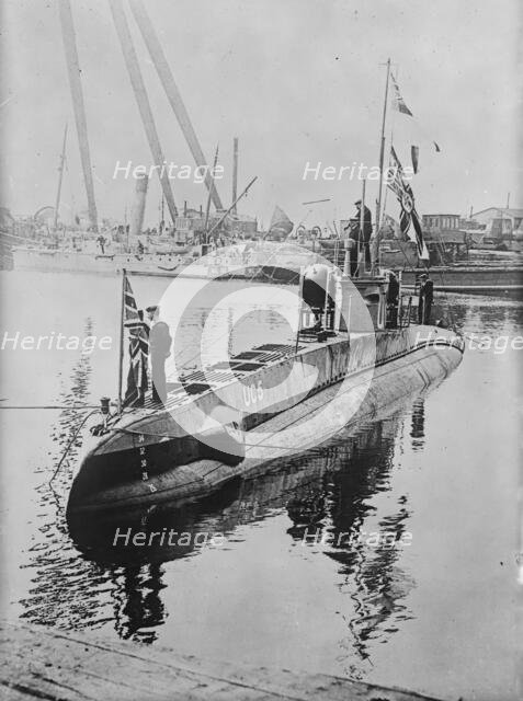 Captured German mine-layer, 1916. Creator: Bain News Service.