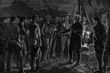 Transvaal War: thanksgiving service in the Boer camp after the signing of the treaty of peace, 1881. Creator: Unknown.