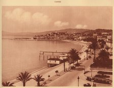'The Croisette and Mont Chevalier, Cannes', 1930. Creator: Unknown.