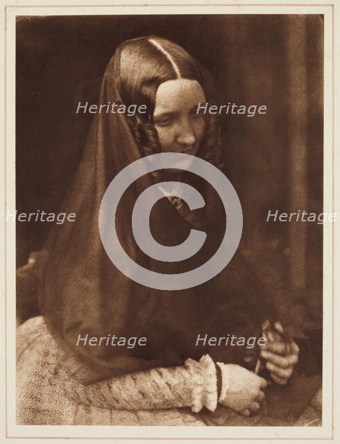 Miss Binney (later Mrs. James Webster), between 1843 and 1847. Creators: David Octavius Hill, Robert Adamson, Hill & Adamson.