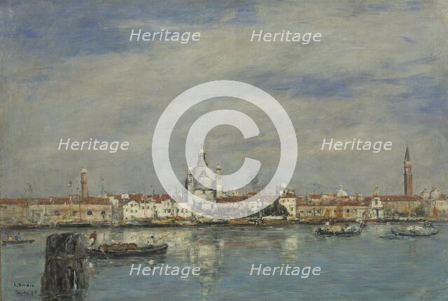 The Grand Canal, Venice, 1895. Creator: Boudin, Eugène-Louis (1824-1898).
