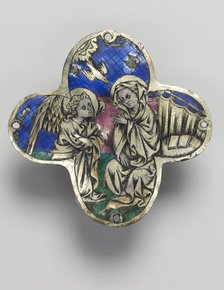 Quatrilobed Plaque: The Annunciation, c. 1350-1400. Creator: Unknown.