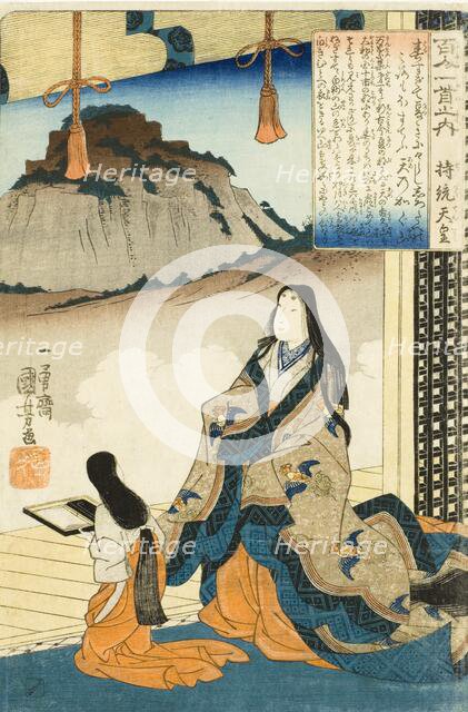 Empress Jito Tenno, early 1840s. Creator: Utagawa Kuniyoshi.