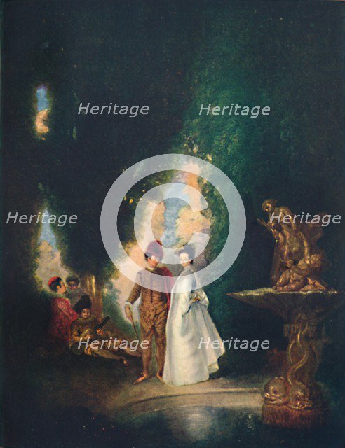 'The Fountain', c18th century, (1911). Artist: Jean-Antoine Watteau.