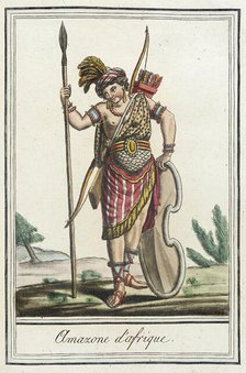 Costumes de Différents Pays, 'Amazone d'Afrique', c1797. Creators: Jacques Grasset de Saint-Sauveur, LF Labrousse.
