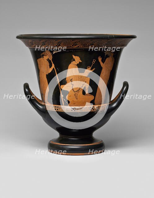 Red-figure krater with Hermes, Dionysus and Nymphs, 460-450 BC. Creator: Master of Villa Julia (active 460 BC-450 BC).