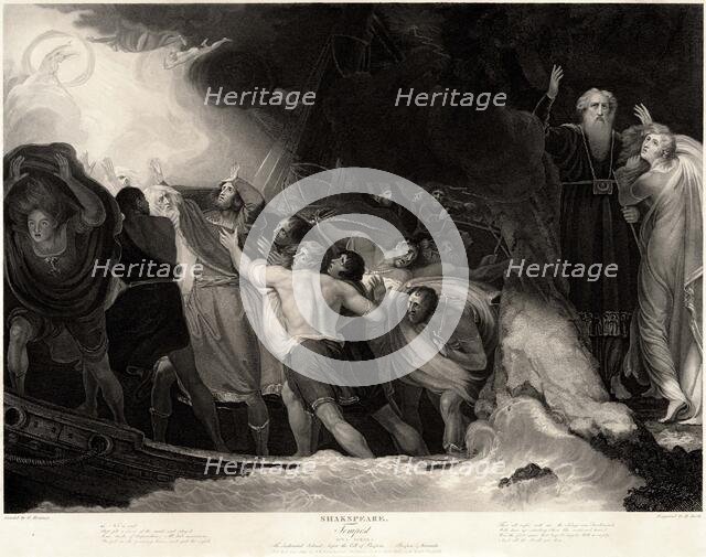 Scene from the play The Tempest by William Shakespeare, 1797. Creator: Romney, George (1734-1802).