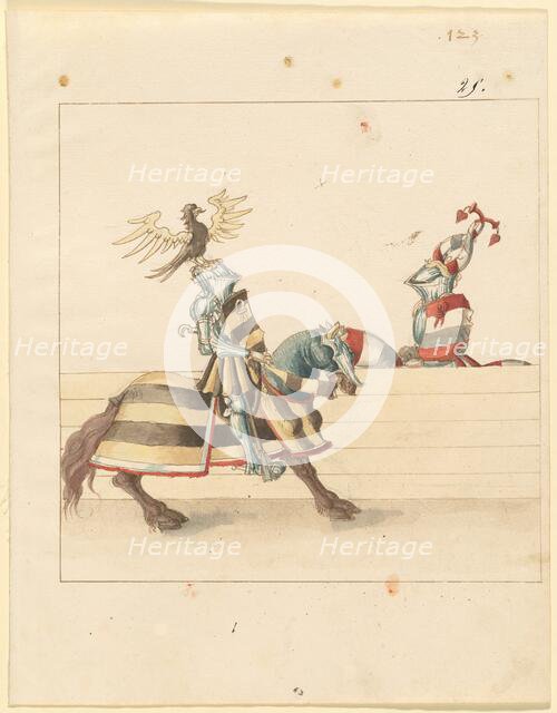 Freydal, The Book of Jousts and Tournament of Emperor Maximilian I: Combats..., Plate 111, c1515. Creator: Unknown.