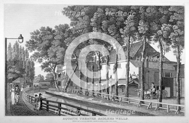 Sadler's Wells Theatre, Finsbury, London, 1813.  Artist: Anon