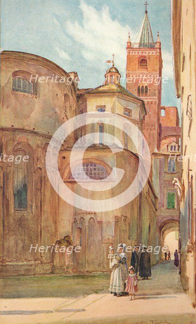 'The Romanesque Church at Albenga', c1910, (1912). Artist: Walter Frederick Roofe Tyndale.
