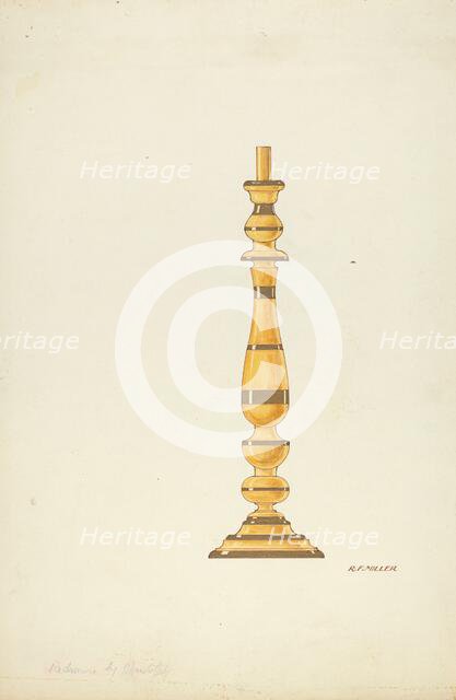 Candlestick, 1935/1942. Creator: Randolph F Miller.