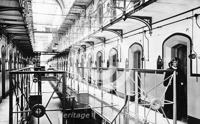 Interior of Holloway Prison, London. Artist: Unknown