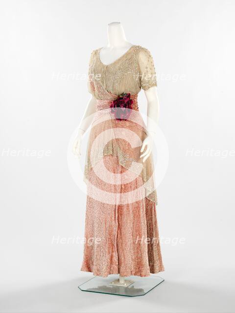 Evening dress, American, 1912-14. Creator: Herbert Luey.