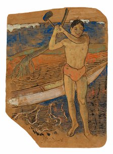 Man with an Ax, 1891/93. Creator: Paul Gauguin.
