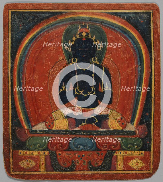 Initiation Card (Tsakalis): Samanthabhadri (Consort), early 15th century. Creator: Unknown.