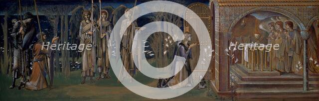 Quest for the Holy Grail - study for The Attainment, 1894. Creator: Sir Edward Coley Burne-Jones.