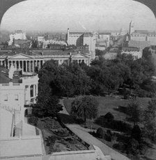 The White House and the Treasury Building, Washington DC, USA.Artist: Underwood & Underwood