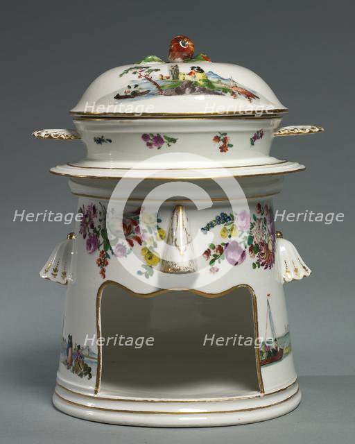 Food Warmer (Veilleuse), c. 1758-1760. Creator: Nymphenburg Porcelain Factory (German, founded 1747); Georg Christoph Lindemann (German), probably by.