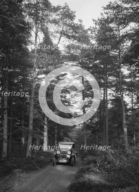 Ballot 2 litre 4-seater competing in the JCC Half-Day Trial, 1930. Artist: Bill Brunell.