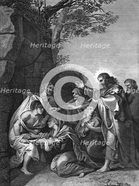 Christ raising Lazarus, 1814. Artist: Unknown