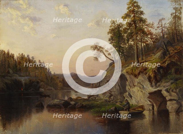 Landscape at Häme, 1860-1867. Creator: Emma Gyldén.