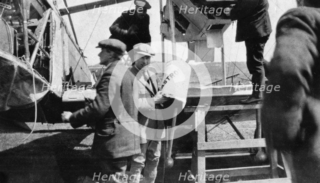 John Alcock (1892-1919) and Arthur Whitten Brown (1886-1948), British aviators, 1919. Artist: Unknown
