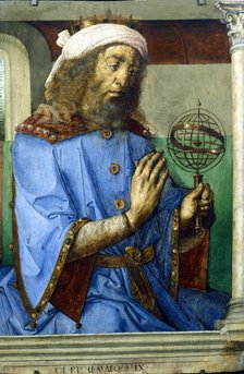 Ptolemy, Alexandrian Greek astronomer and geographer, late 15th century. Artist: Pedro Berruguete