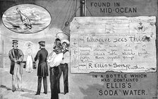 ''Ellis's Soda Water', 1891. Creator: Unknown.