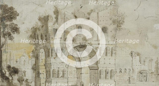 Arch of Janus in Rome, c17th century. Creator: Anon.