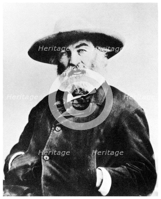 Walt Whitman, American poet, c1866 (1955). Artist: Unknown