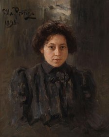 Portrait of the Artist's Daughter Nadezhda Repina, 1898. Creator: Repin, Ilya Yefimovich (1844-1930).