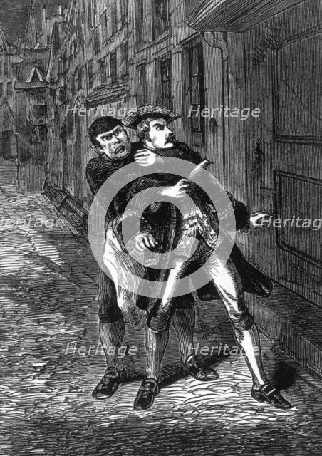 Scene from 'Sweeney Todd' c1880.  Creator: Unknown.