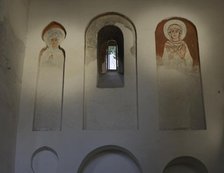 Frescoes, Cristo de la Luz Shrine, Toledo, Castile-La Mancha, Spain, 2022.  Creator: LTL.
