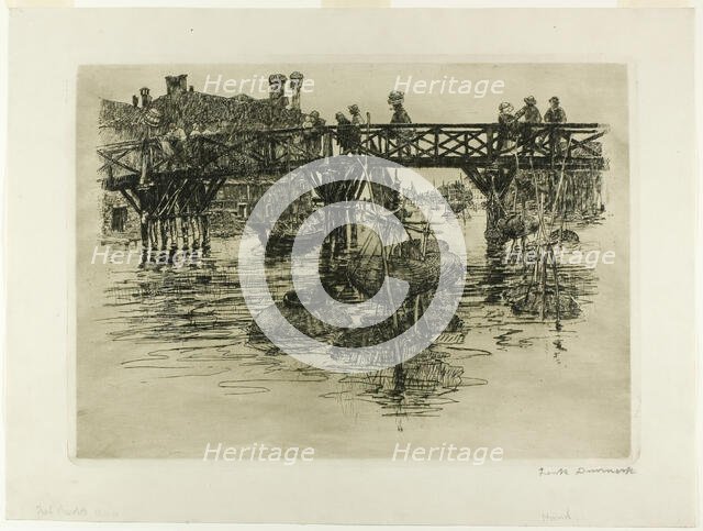 Fishing Quarter, Venice, 1883. Creator: Frank Duveneck.