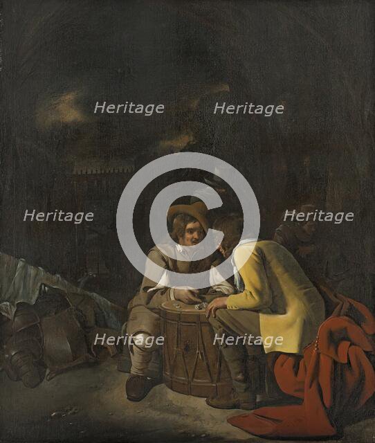 Soldiers playing Dice, 1656. Creator: Michiel Sweerts.