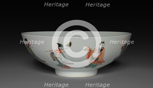 Bowl with Eight Immortals, 1662-1722. Creator: Unknown.