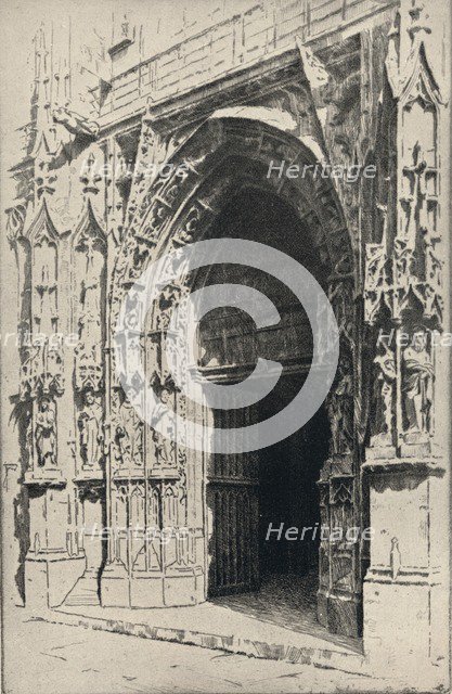 'Entrance of the Church of St Merri', 1915. Artist: Otto J Schneider.