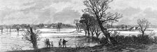 The Hunting Disaster in Yorkshire:...view of the Ure in flood, where the accident happened, 1869. Creator: Unknown.