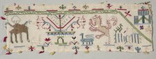 Fragment from an Embroidered Border, 1500s. Creator: Unknown.