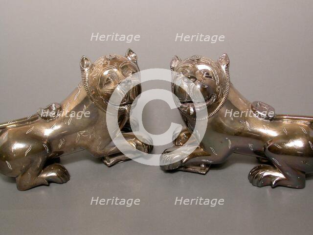 Lion Fittings for a Throne, 18th century. Creator: Unknown.