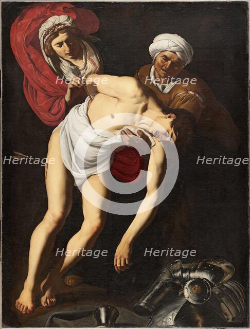 Saint Sebastian attended by Saint Irene and her Maid, 1615. Creator: Dirck van Baburen.