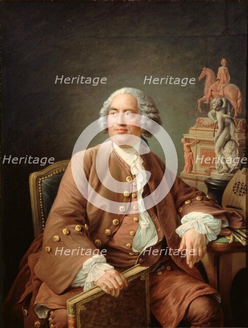 Portrait of the Architect Edmé Bouchardon (1698-1762). Creator: Drouais, François-Hubert (1727-1775).
