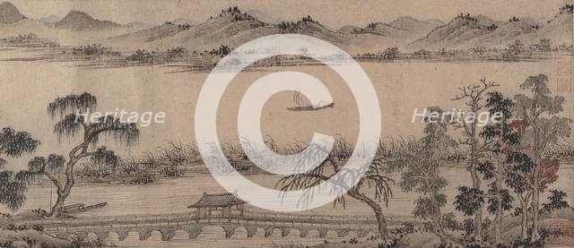 Pavilion of the Hovering Rainbow Bridge, 16th century. Creator: Unknown.