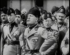 Benito Mussolini, the Italian Leader, Making a Speech and Standing With His Hands on His..., 1939. Creator: British Pathe Ltd.