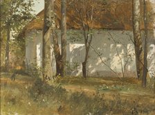 A Barn at Kronetorp, Skåne, 1870. Creator: Gustaf Rydberg.